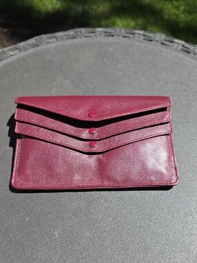 Ladybug Exclusive Women's Envelope Clutch in Burgendy